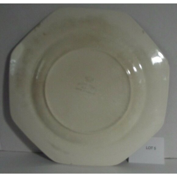2 Vintage Regal Ware R P Co Octagon Plate Lot #5 Made in England Regal Pottery - Picture 6 of 12